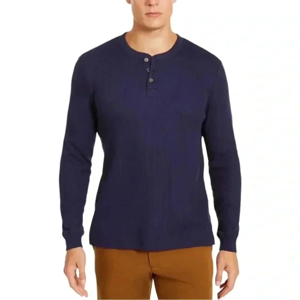 Club Room Cotton Blend Long Sleeve Mens Light Thermal Size 2XL